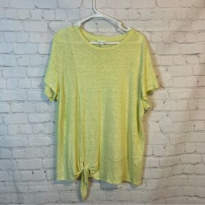 J Jill Love Linen Tie Knot Shirt size XL Tall